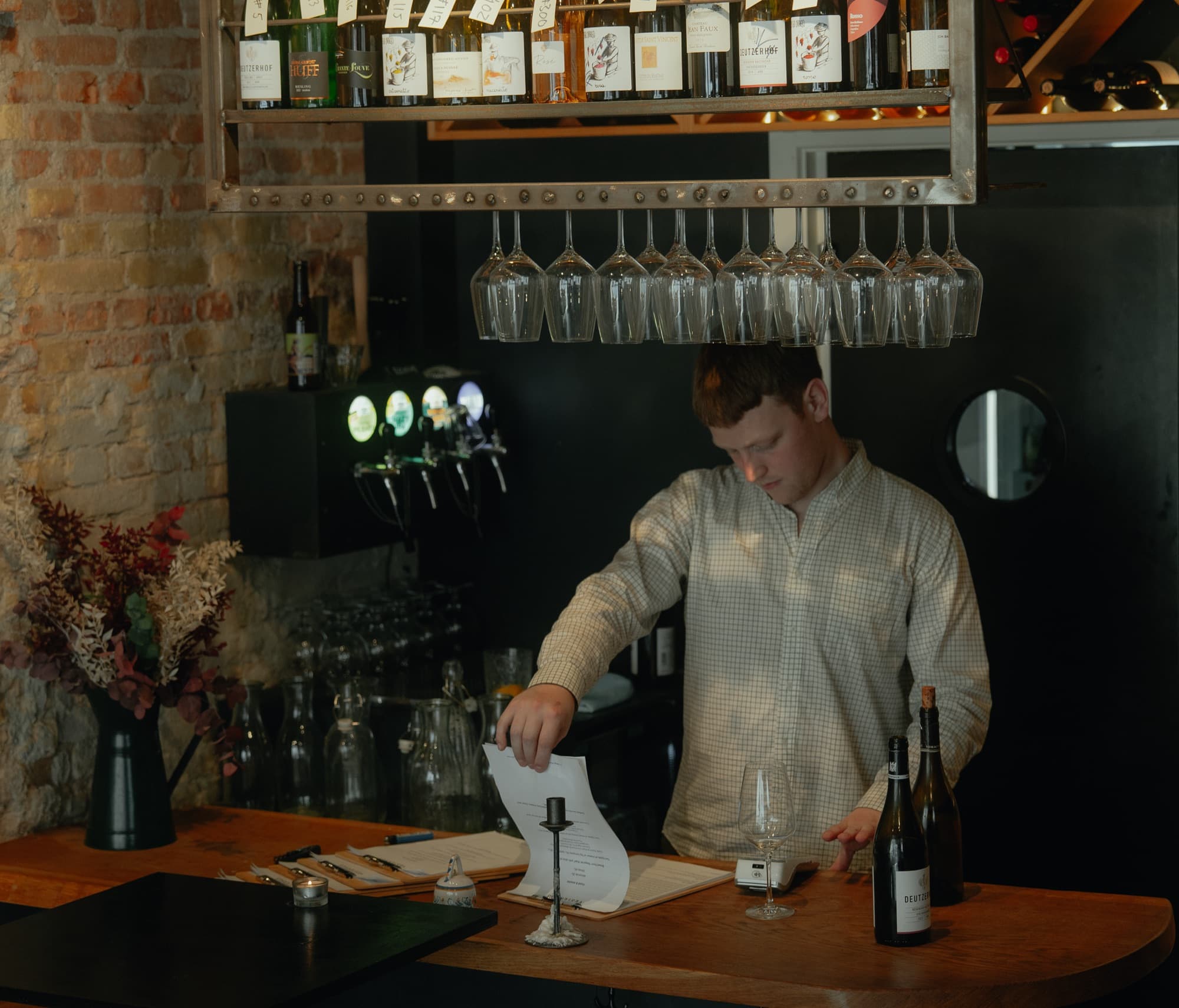 One of us behind the bar